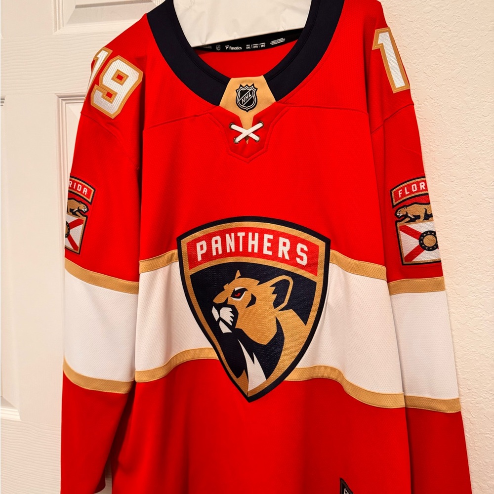 Fanatics Red NHL Tkachuk Licensed Panthers Jersey